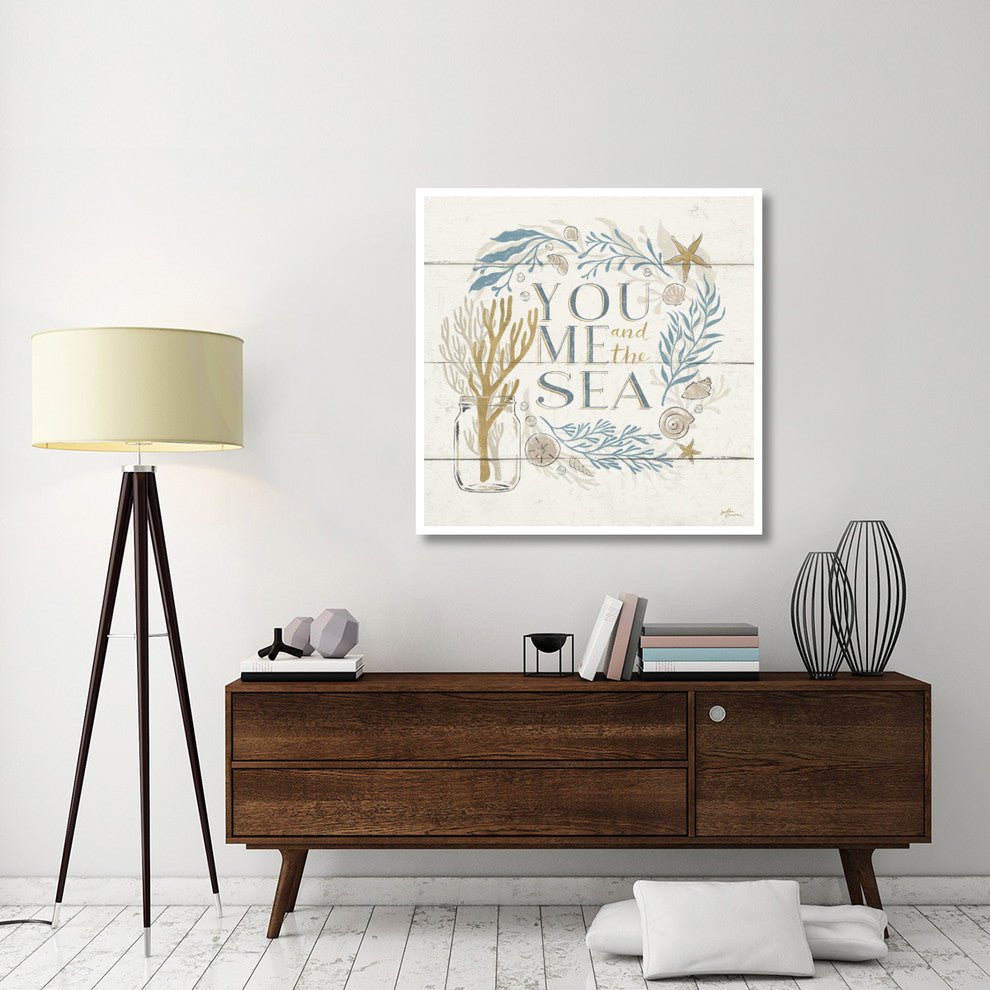 "Golden Sea III" Digital Paper Print by Janelle Penner, 42"x42"