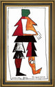 Kazimir Malevich Enemy - 15" x 30" Framed Premium Canvas Print