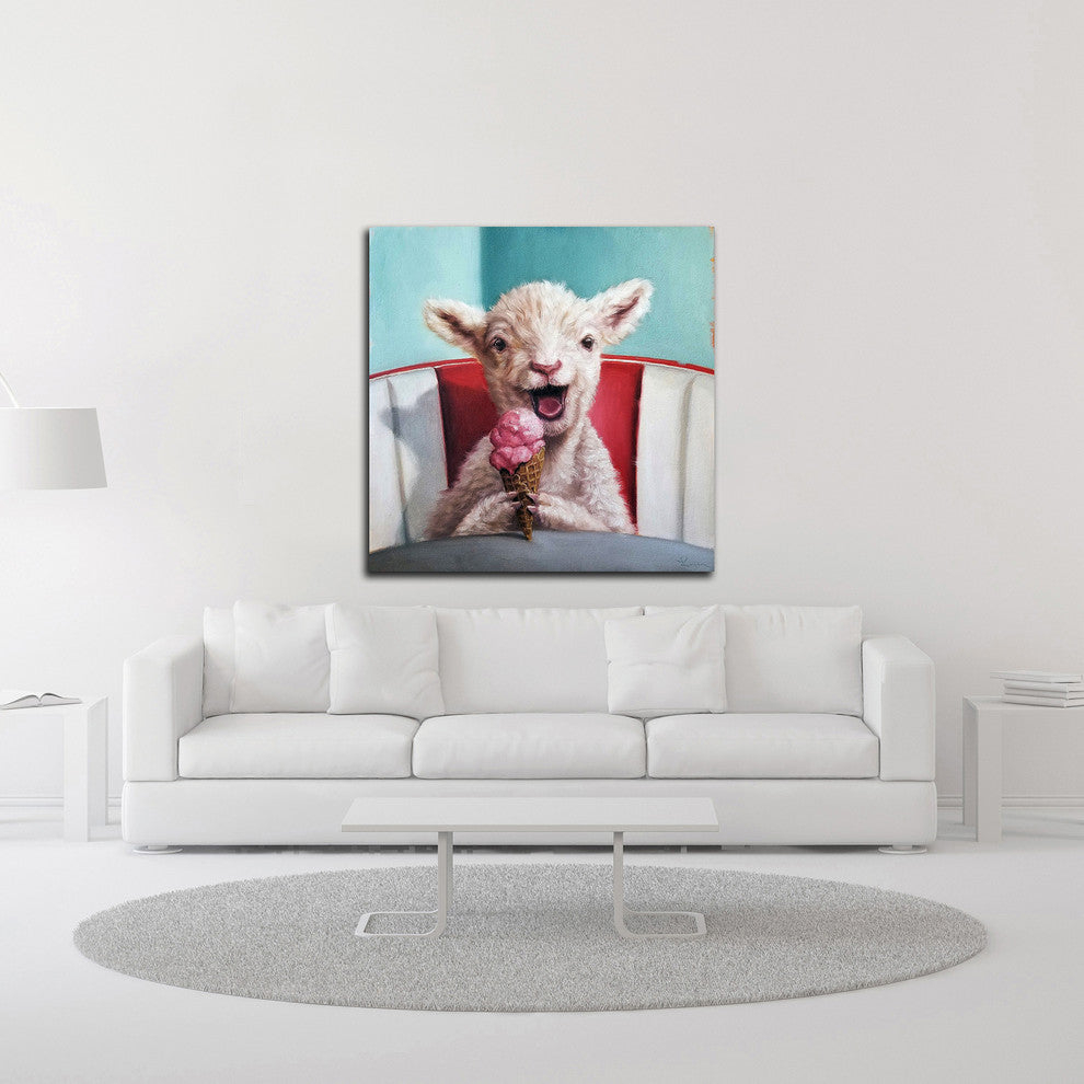 Kiddie Cone by Lucia Heffernan, Print on Canvas, 24"x24"