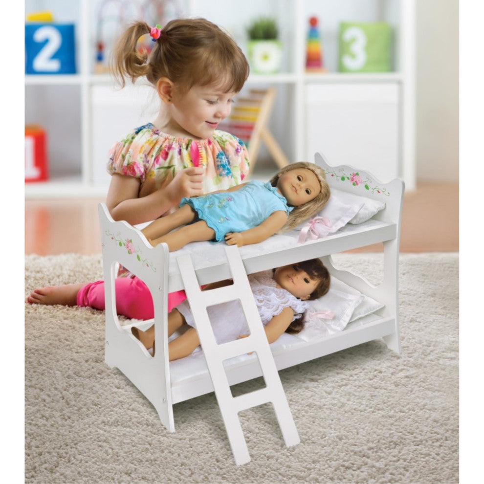 White Rose Doll Bunk Bed