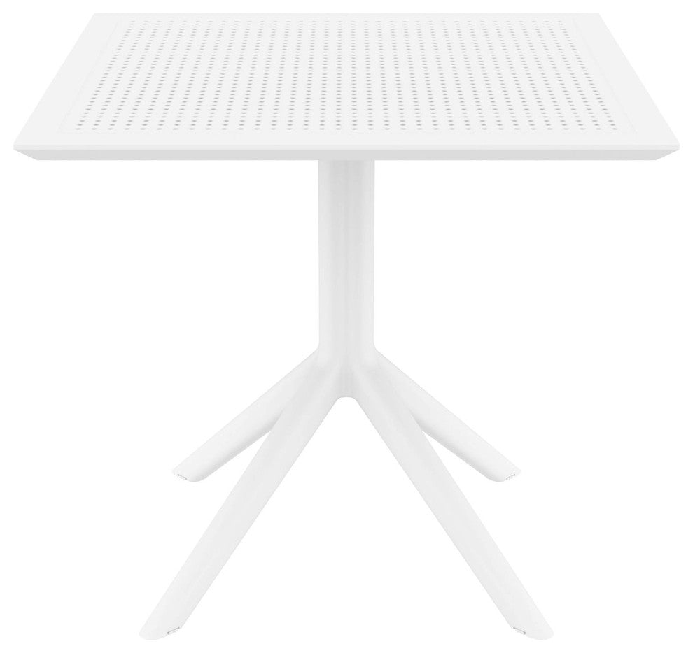 Compamia 31" Sky Square Table, White