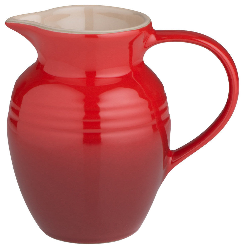 Le Creuset Stoneware Breakfast Jug, 600 ml, Cerise