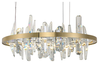 LED Chandelier, Gold