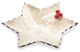 Holly Sprig Starflake 6" Bowl, Snow