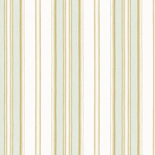 Stripes And Damasks, Classic Damask Stripes White Green Wallpaper Roll