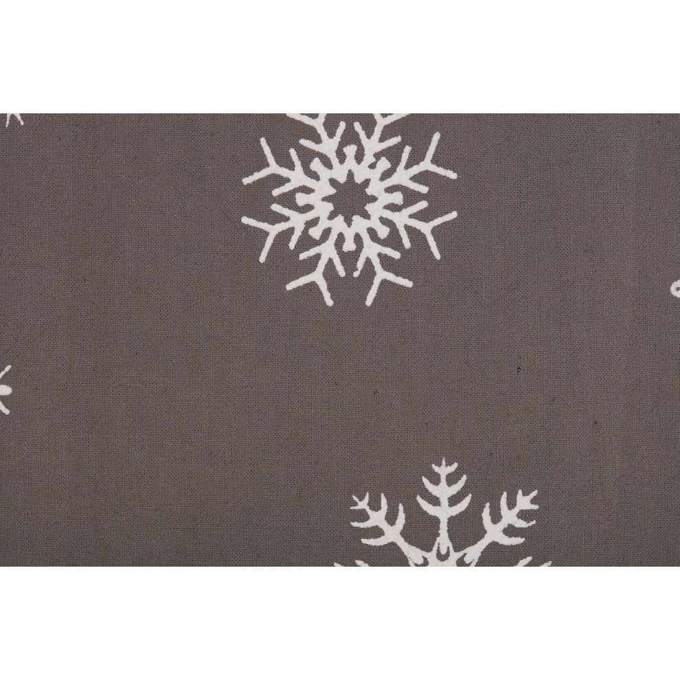 Snowflake Burlap Grey Snowflake Kisses Tea Towel Set