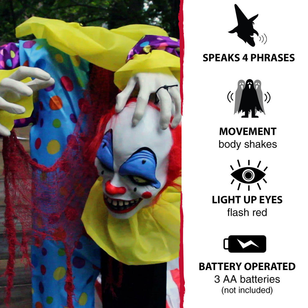 Life-Size Animatronic Talking Clown