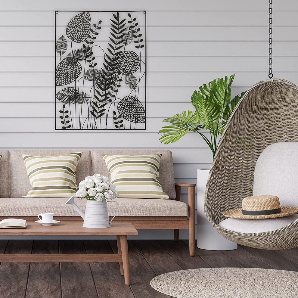 Abstract Meadow Flowers Wall Decor, 31.5 Inches