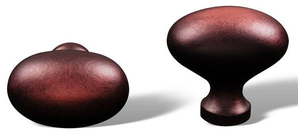 Distressed Copper RKI Oval Knob, RKICK8216DC