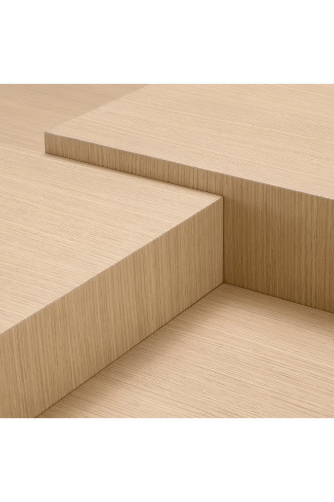 Oak Geometrical Coffee Table | Eichholtz Nerone