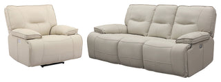 Spartacus Haze Power Reclining Sofa and Recliner