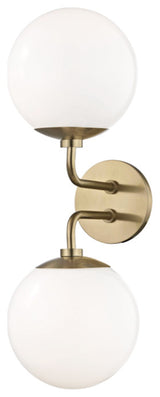 Mitzi H105102-Agb, 2 Light Wall Sconce