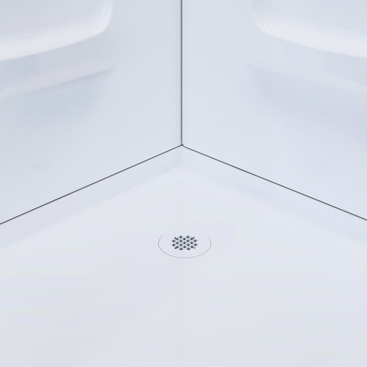 Nevada 36" Neo Angle Shower Enclosure Kit With Acrylic Base Without Walls