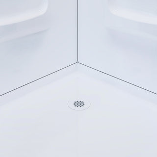 Nevada 36" Neo Angle Shower Enclosure Kit With Acrylic Base Without Walls