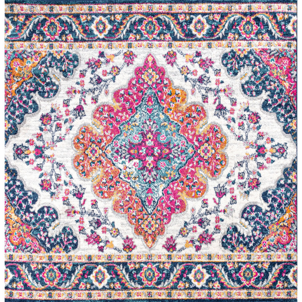 Bohemian FLAIR Boho Vintage Medallion Area Rug