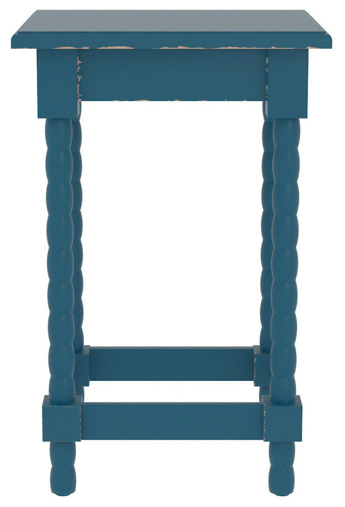 Christopher Accent End Table, 22 1/4" Tall, Blue