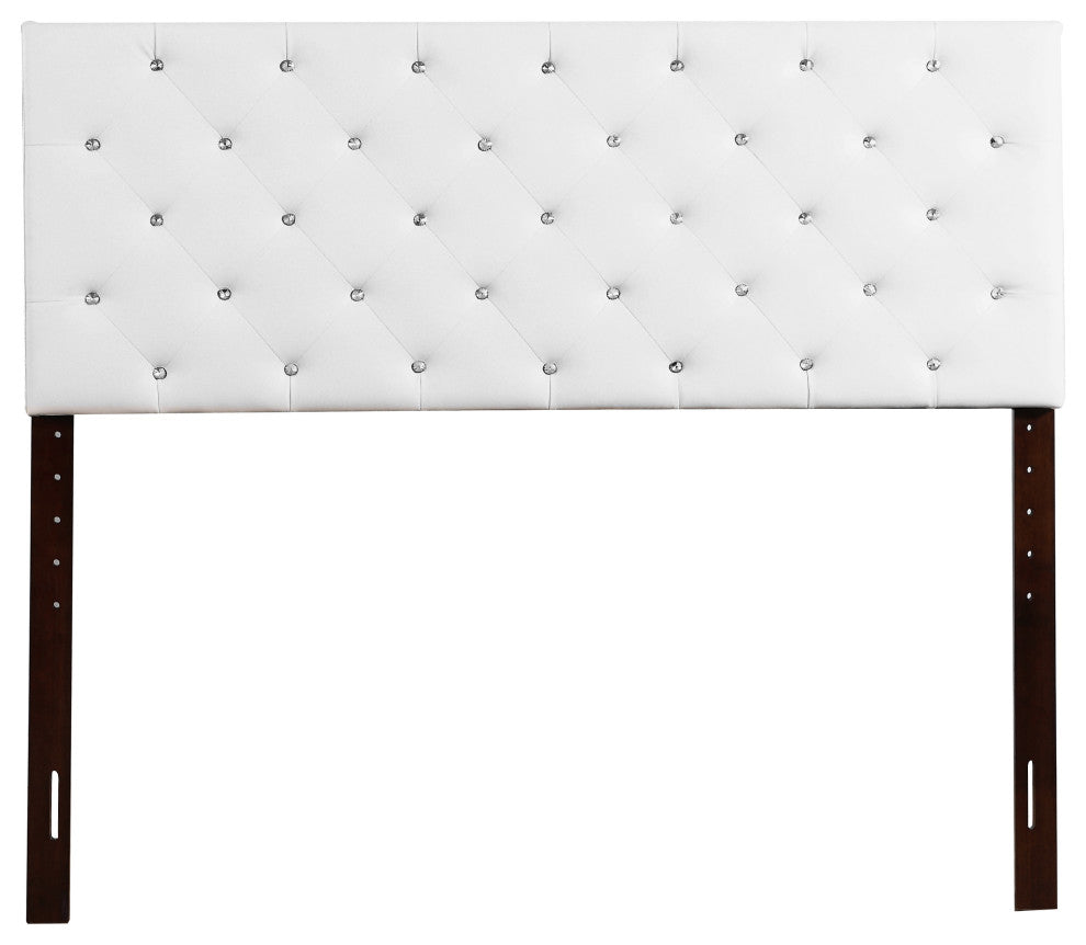 Novo 2 Headboard, White, Queen