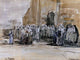 Eugene-Louis Boudin Exiting from Mass at Plougastel Gallery Wrap Canvas, 21"x28"
