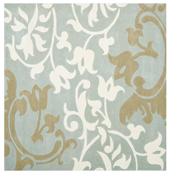 Safavieh Soho Soh760B Floral Rug, Blue/Multi, 6'0"x6'0" Round