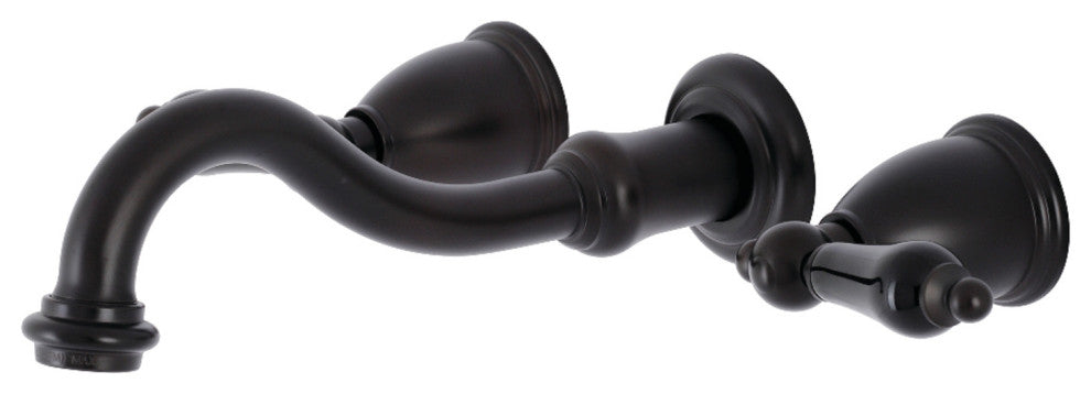 KS3125PKL Two-Handle Wall Mount Bathroom Faucet, Oil Rubbed Bronze