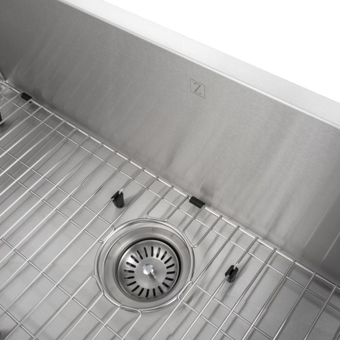 ZLINE Undermount Single Bowl Sink in Stainless Steel with Bottom Grid