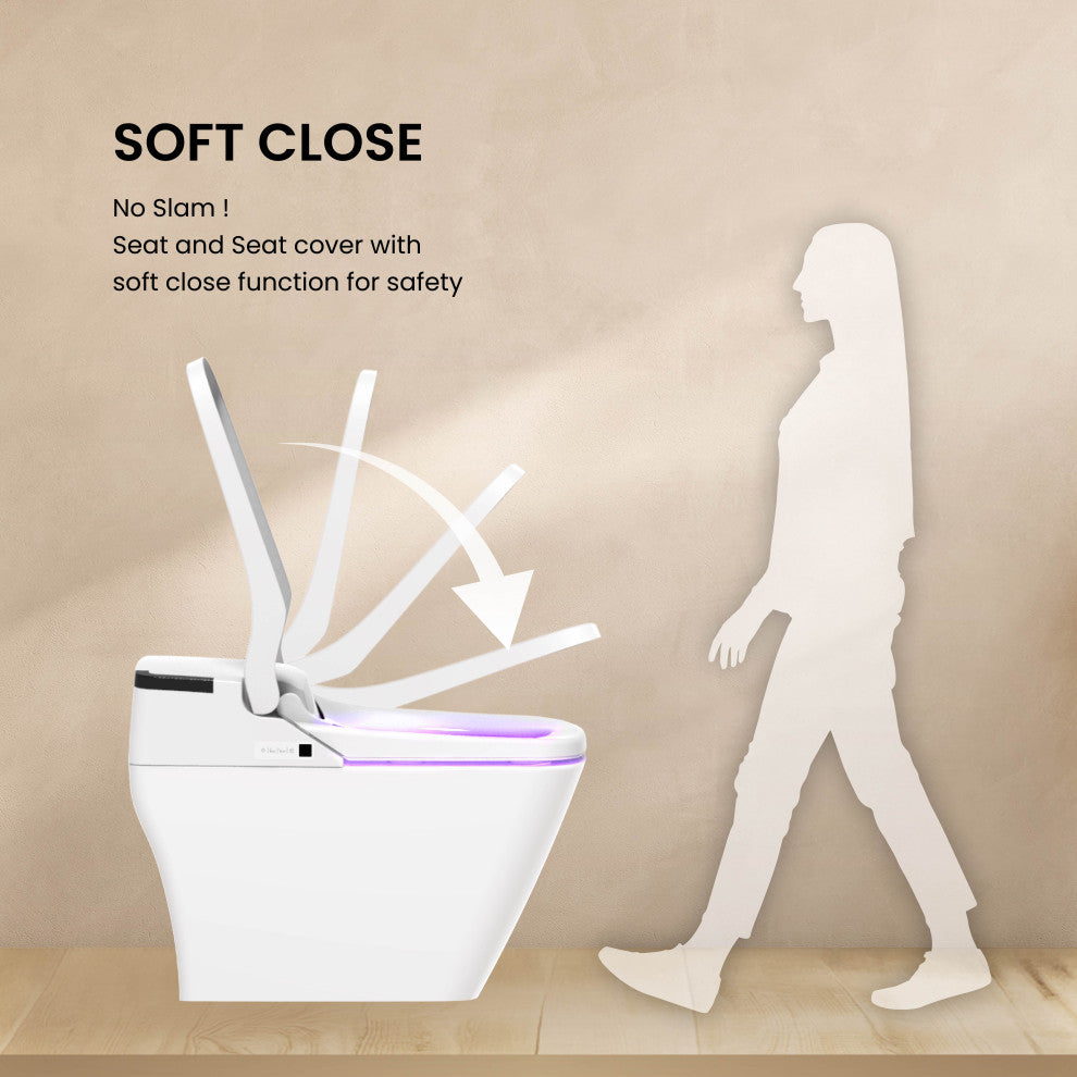 Smart Bidet Toilet with UV-A and Auto Flush