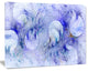 Light Blue Fractal Glass Texture, Abstract Canvas Art Print, 20x12