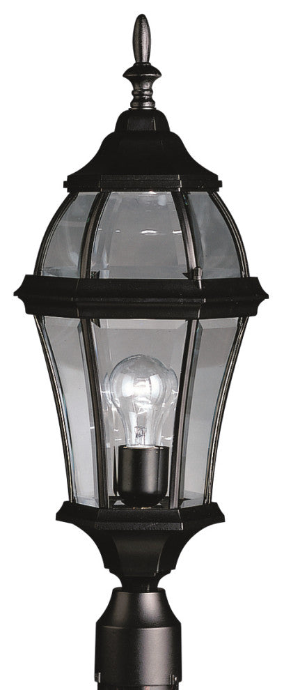 Outdoor Post Mount 1-Light, Black
