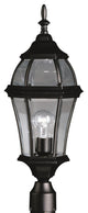 Outdoor Post Mount 1-Light, Black
