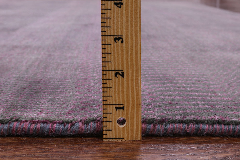7' 10" X 10' 2" Wool and Silk Handmade Savannah Grass Rug Q11429