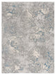 8' X 10' Blue Abstract Dhurrie Area Rug