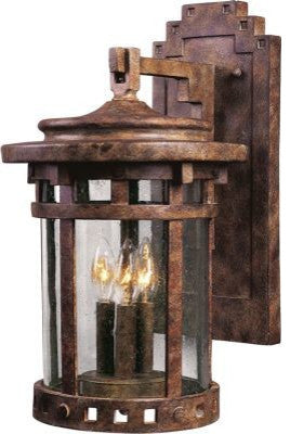 Maxim Santa Barbara Cast 3-Light Outdoor Wall Lantern Sienna -3134CDSE