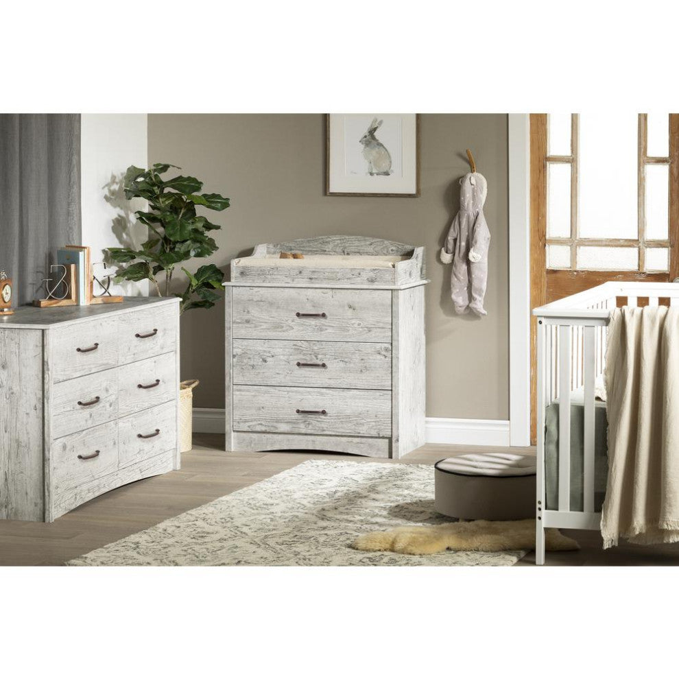 Helson 6-Drawer Double Dresser, Seaside Pine