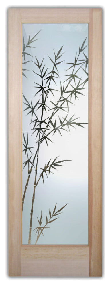 Interior Prehung Door or Interior Slab Door - Bamboo Forest - Primed - 28" x...