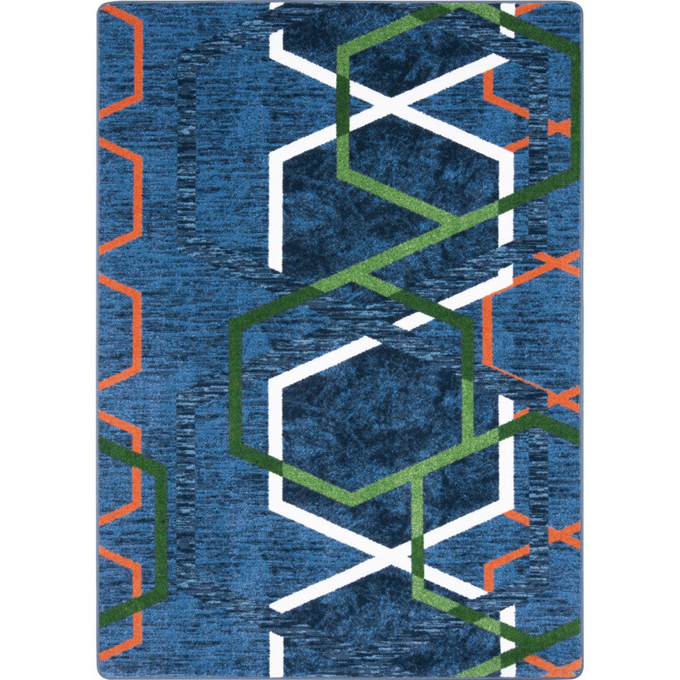 Double Helix 5'4" X 7'8" Area Rug, Color Citrus