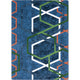 Double Helix 5'4" X 7'8" Area Rug, Color Citrus