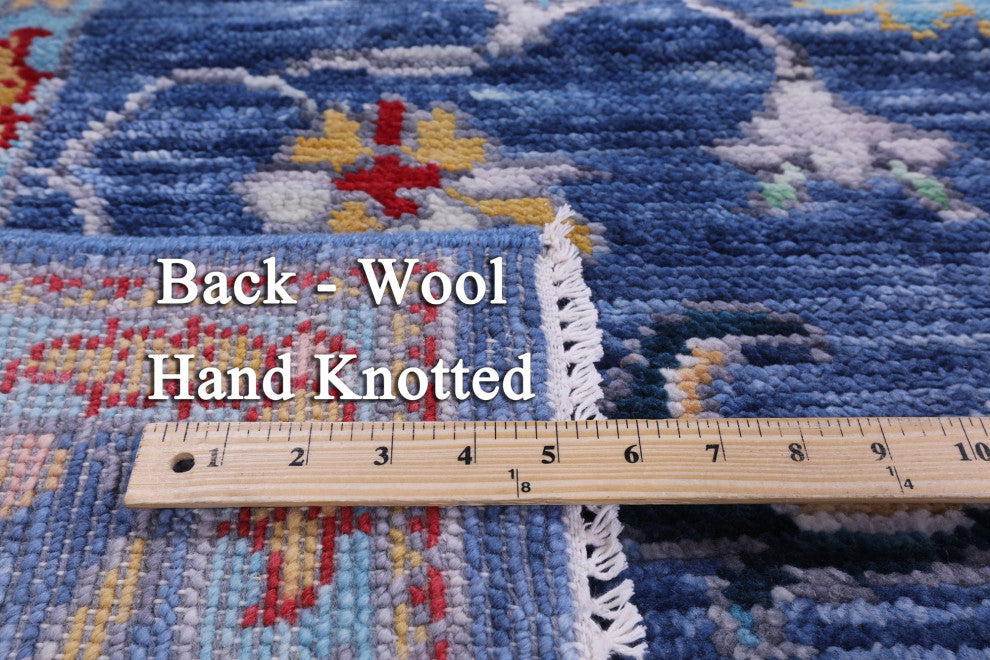 Hand-Knotted Turkish Oushak Wool Rug 8' 5" X 10' 0" - Q13291