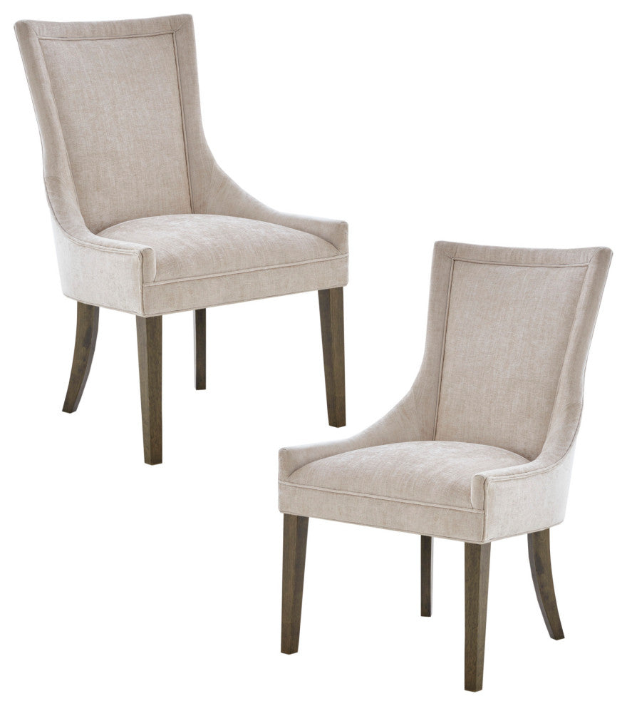 Madison Park Signature Ultra All-Over Welting, Cream, Dining Chairs, Set of 2