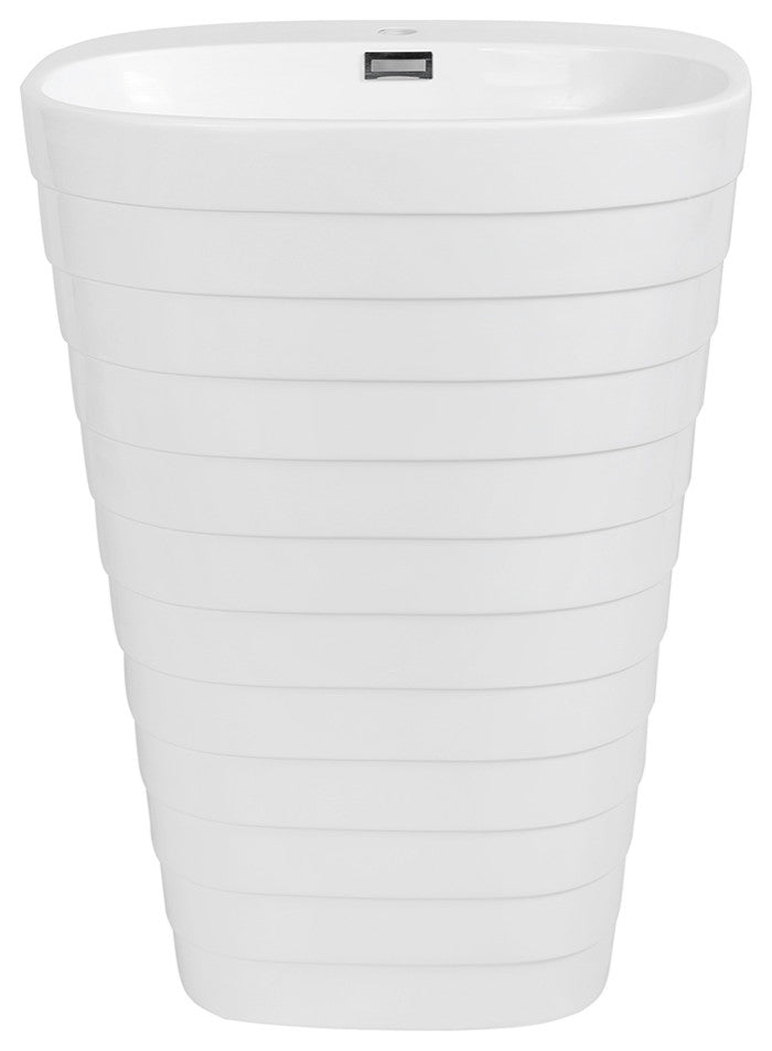 24" Streamline K-1486-24 Solid Surface Resin Freestanding Basin