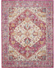 7 x 10 Ivory and Pink Oriental Area Rug