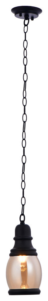 Lazzur Alagnon 1 Light 5" Matte Black Pendant