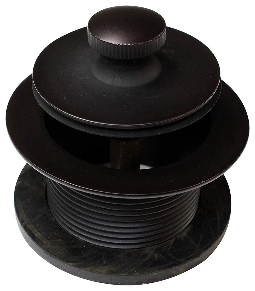 Twist and Close Sch. 40 ABS Bath Waste With 2-Hole Elbow, Oil Rubbed Bronze