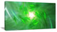 Light Green Fractal Whirlpool, Abstract Wall Art Canvas, 40x20