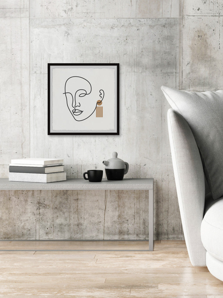 "The King's Mask" Framed Painting Print, 24x24