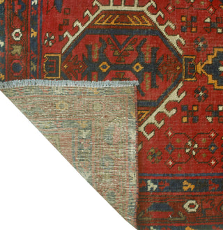 Fine Vintage Distressed Keila Red/Brown Runner, 3'1 x 12'8