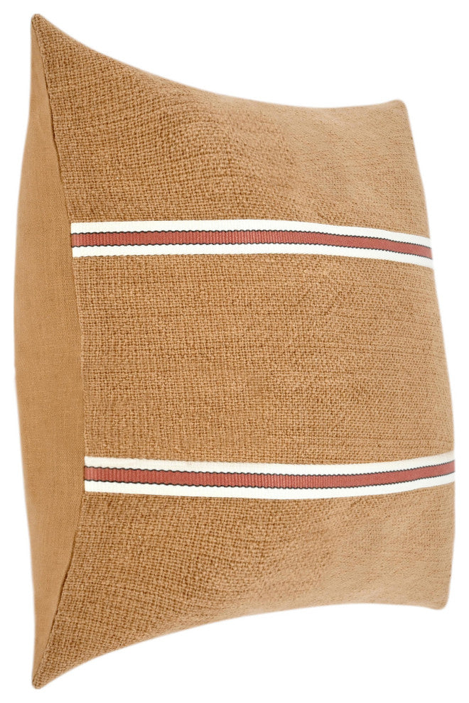 Pryce 22" Cotton Linen Blend Throw Pillow by Kosas Home
