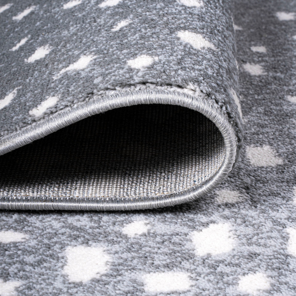 Antelope Modern Animal Gray/Cream 2 ft. x 10 ft. Runner Rug