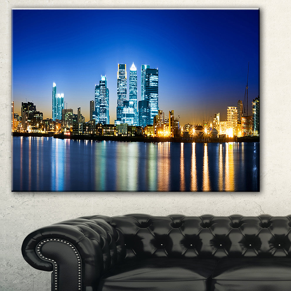"Canary Wharf London" Canvas Print