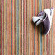 Dash & Albert Brindle Stripe Spice Hand Loom Knotted Wool Rug, Multi, 3' x 5'