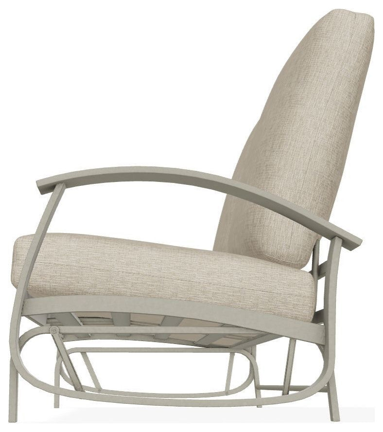 Belle Isle Cushion Deep Seating 2-Seat Glider, Grasscloth Dune/Storm